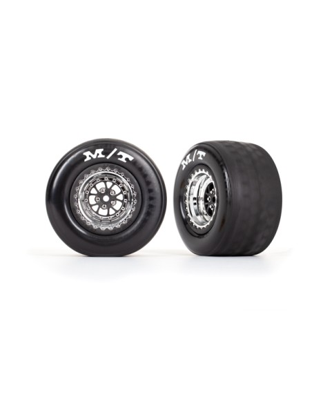 Tires & wheels, assembled, glued drag slicks
