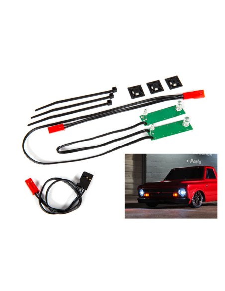 LED light set, front, complete (white)