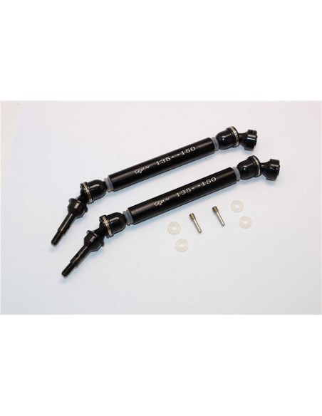 GPM Transmission ALU+STELL front/rear for SUMMIT 1/10 Black
