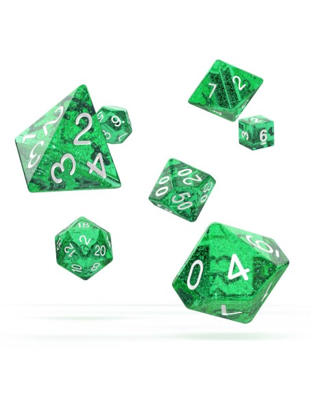 Oakie Doakie Dice RPG Set Speckled - Green