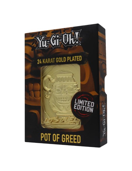 YGO 24K Gold Metal God Card Pot of Greed