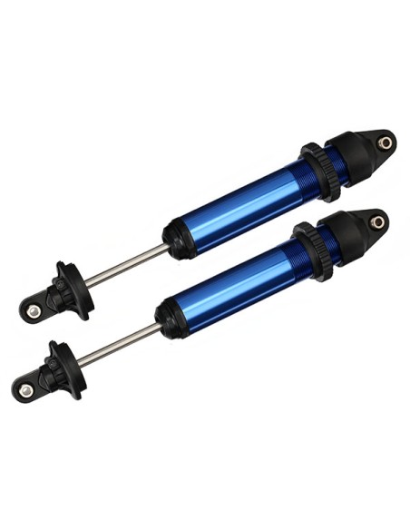 Shocks, GTX, ALUM (blue-anod,fully assembled wo springs)