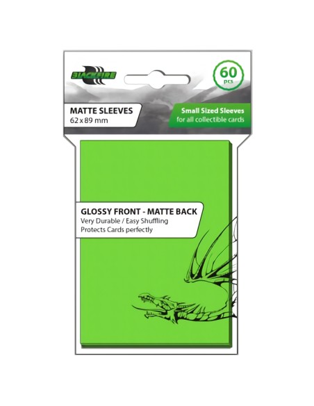 Blackfire Sleeves - Small Matte Lime Green (60 Sleeves)