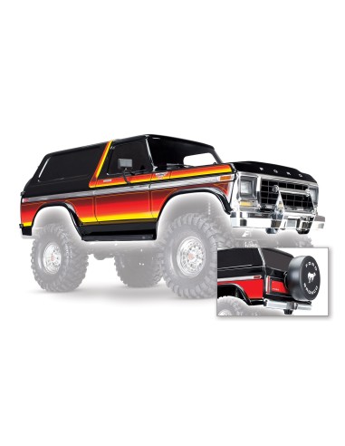 Body, Ford Bronco (1979), complete black w/ front & rear