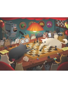Exploding Kittens: PUZZLE CATS PLAYING CHESS (1000) 2