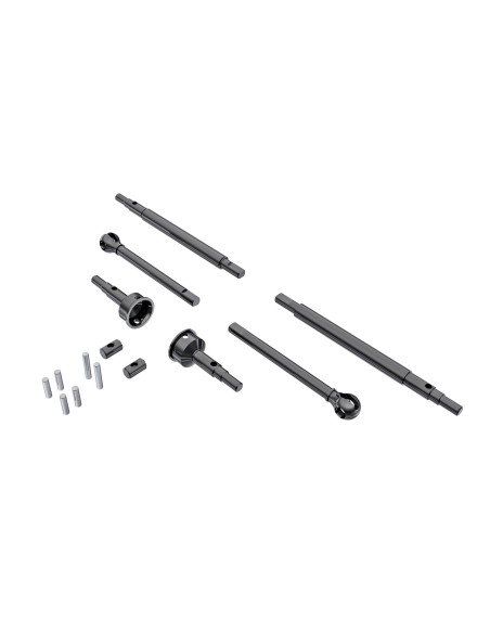 Axle Shafts, front and rear (2)/ stub axles, front (2)