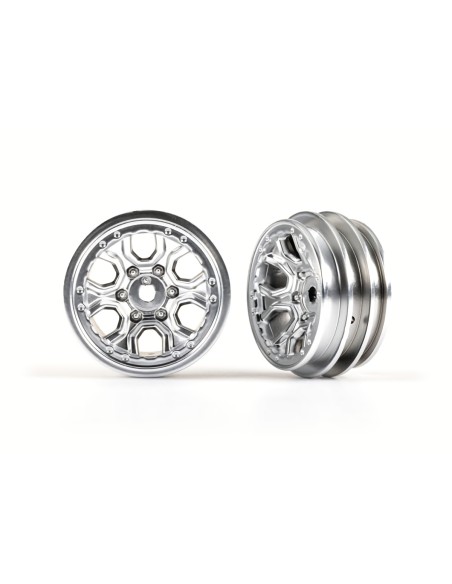 Wheels, 1.0" (statin chrome) (2)