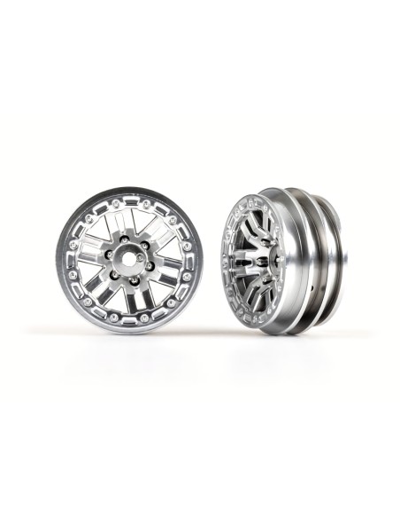 Wheels, 1.0" (satin chrome) (2)