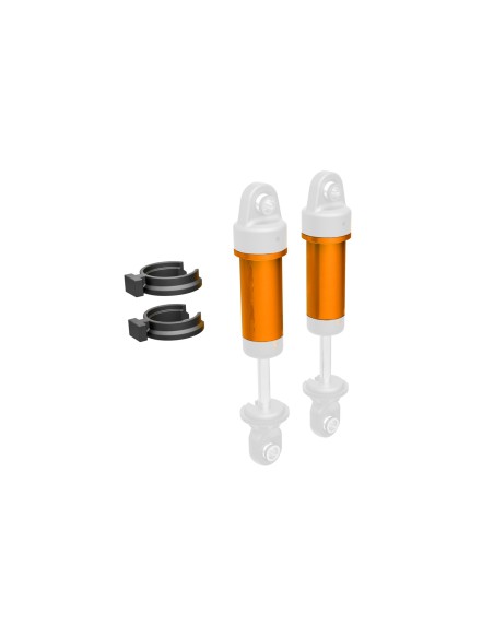 Body, GTM shock, 6061-T6 aluminum (orange-anodized)