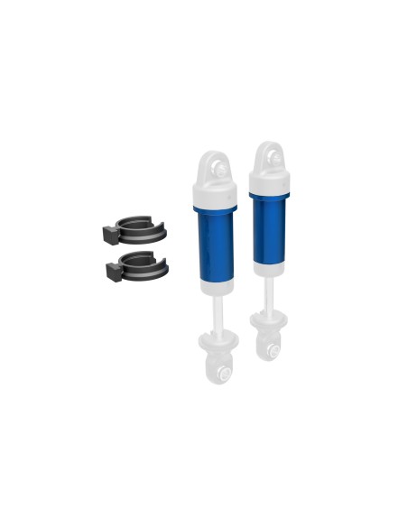 Body, GTM shock, 6061-T6 aluminum (blue-anodized)