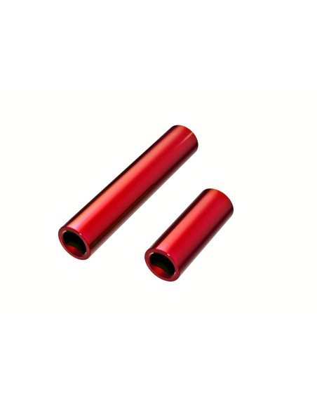 Driveshafts, center, female, 6061-T6 aluminum (red-anodized)