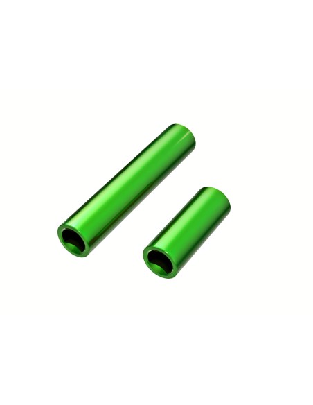 Driveshafts, center, female, 6061-T6 aluminum green-anodized