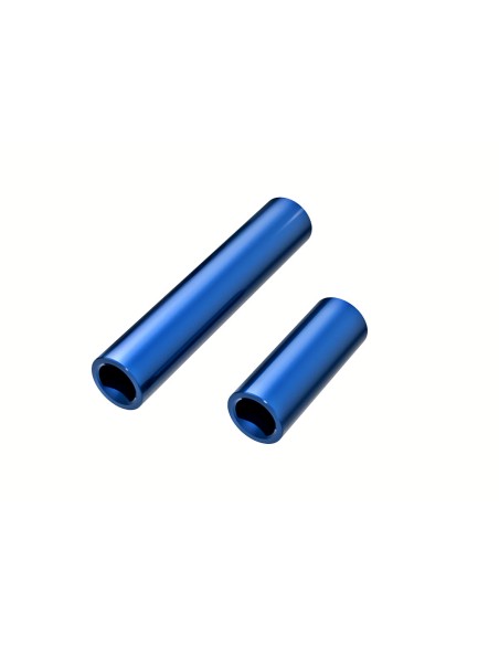 Driveshafts, center, female, 6061-T6 aluminum blue-anodized