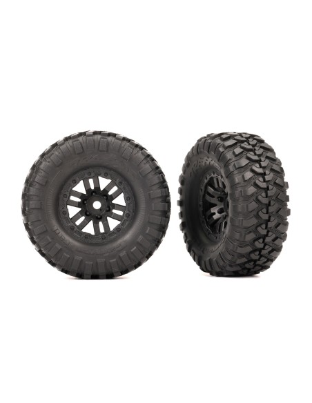 Tires & wheels, assembled (black 1.0" wheels, Canyon Trail )