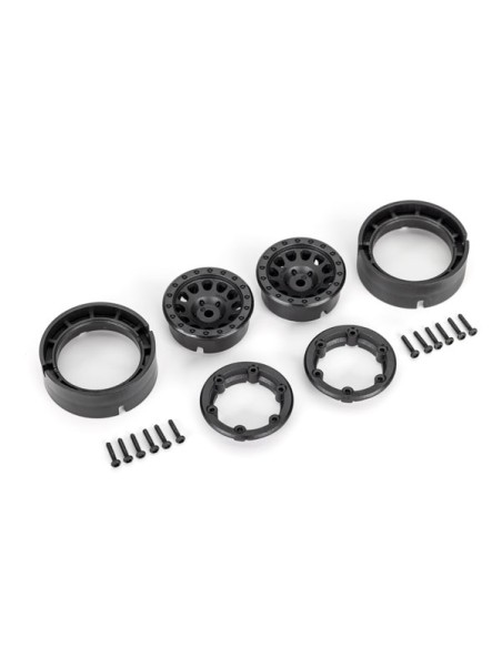 Wheels, Method 105 1.0", (black, beadlock) (2)