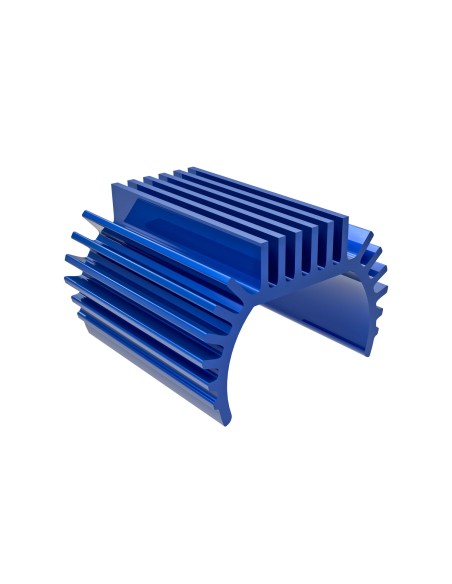 Heat sink, Titan 87T motor (6061-T6 aluminum, blue-anodized)