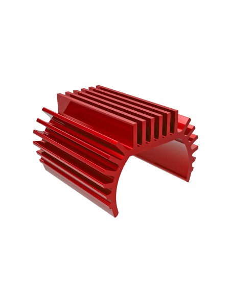Heat sink, Titan 87T motor (6061-T6 aluminum, RED-anodized)