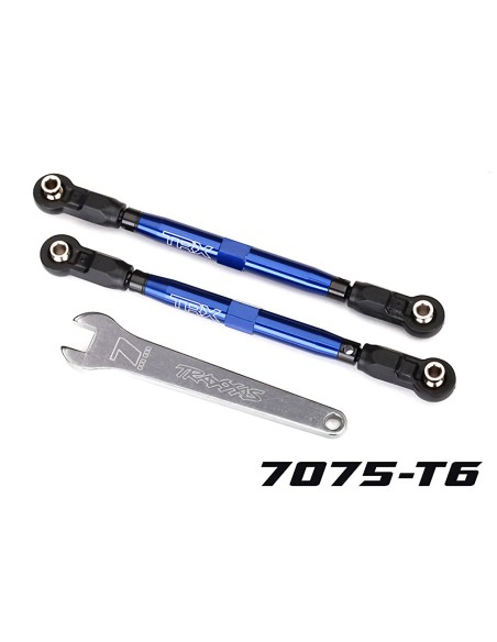 Toe links, front, Unlimited Desert Racer (TUBES blue-anodi)