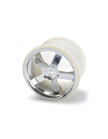 Wheels, Hurricane 3.8 (chrome) (2) (fits RevoT-MaxxE-Maxx