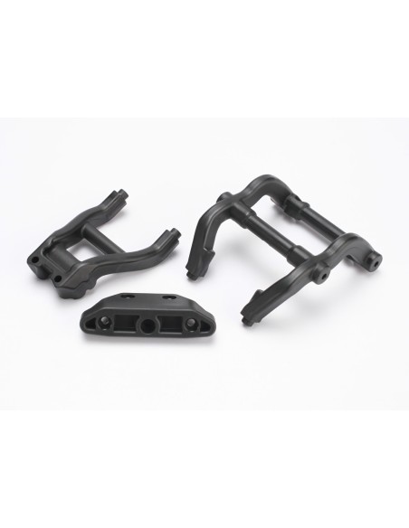 Wheelie bar mounts rear skidplate black