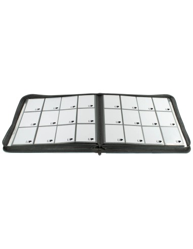 UP Zippered 12-Pocket PRO-Binder Silver