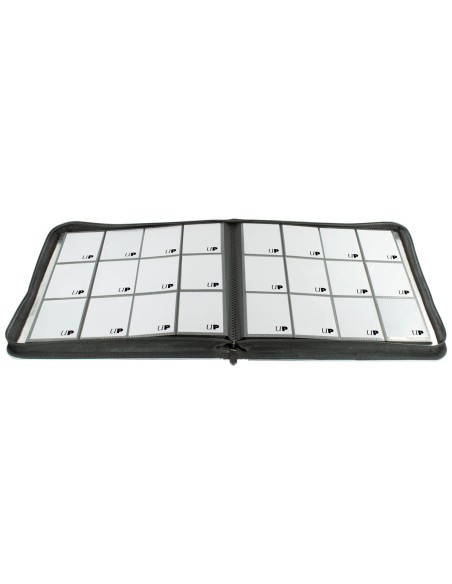 UP Zippered 12-Pocket PRO-Binder Silver