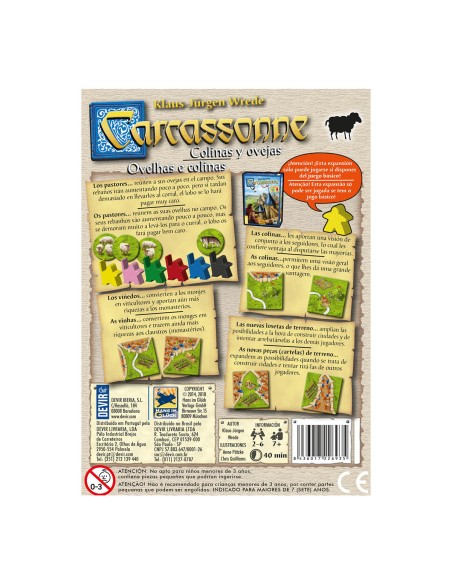 Carcassonne: Ovelhas e Colinas (PT)