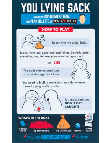 You Lying Sack - Game by Exploding Kittens