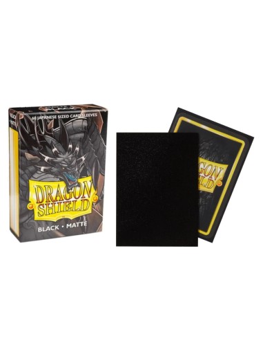Dragon Shield Matte Small Sleeves - Black (60 Sleeves)