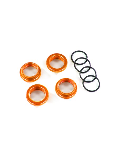 Spring retainer , orange-anodized aluminum Maxx