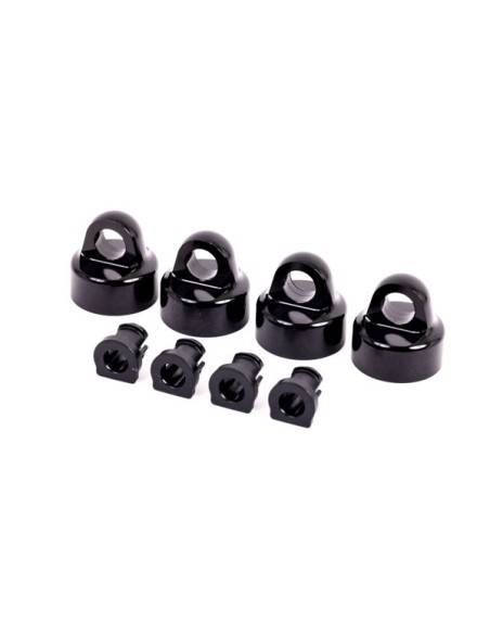 Shock caps, aluminum (black-anodized), GT-Maxx® shocks