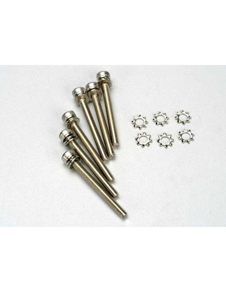Screws, 3x28mm cap-head machine (hex drive) (6)/ 3x6mm ELW