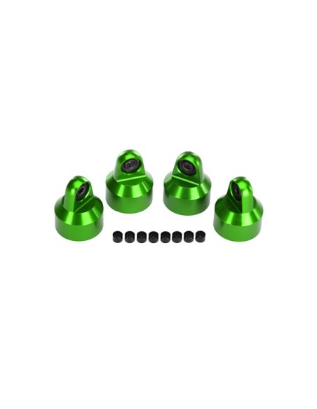 Shock caps, aluminum (green-anodized), GTX shocks