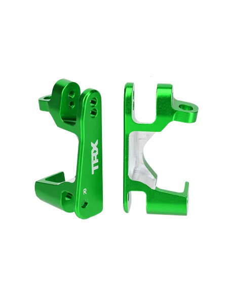 Caster blocks (c-hubs), 6061-T6 aluminum (green-anodized)