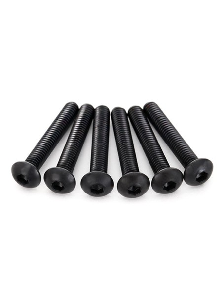 Screws, 4x22mm button-head machine (hex drive) (6)