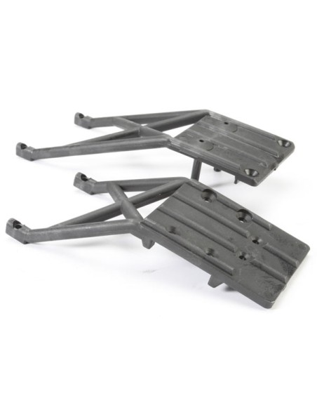 Skidplates, front & rear (black)