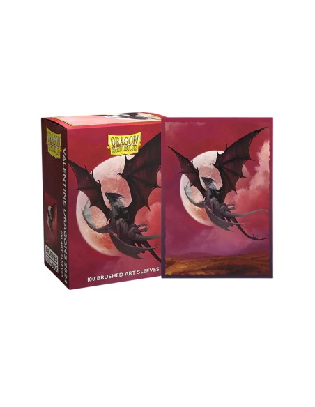 Dragon Shield Brushed Art Sleeves Valentine Dragons 2024