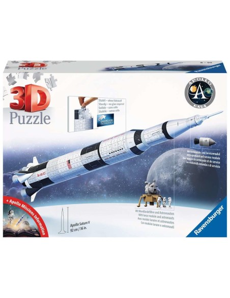 Ravensburger 3D Puzzle Apollo Saturn V Rock 440Pc