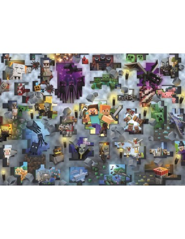 Minecraft Mobs - 1000 Pieces - Jigsaw Puzzle Challenge