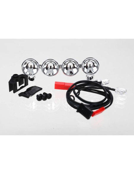 LED light bar (chrome, 4 clear lights)