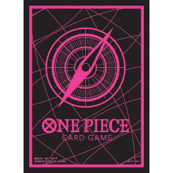 One Piece Card Game Official Sleeves Standard Black & Pink