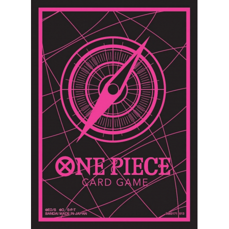 One Piece Card Game Official Sleeves Standard Black & Pink