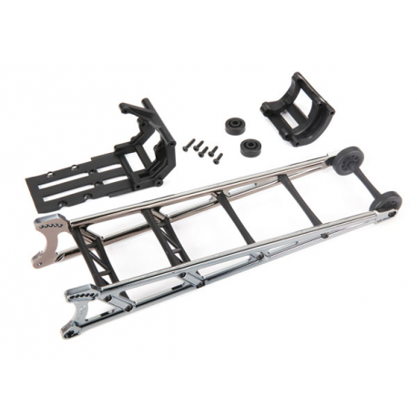 Wheelie bar, black chrome