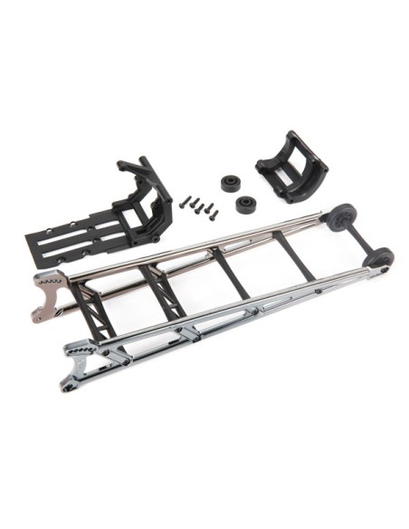 Wheelie bar, black chrome