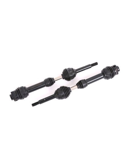 Driveshafts, rear, steel-spline constant-velocity