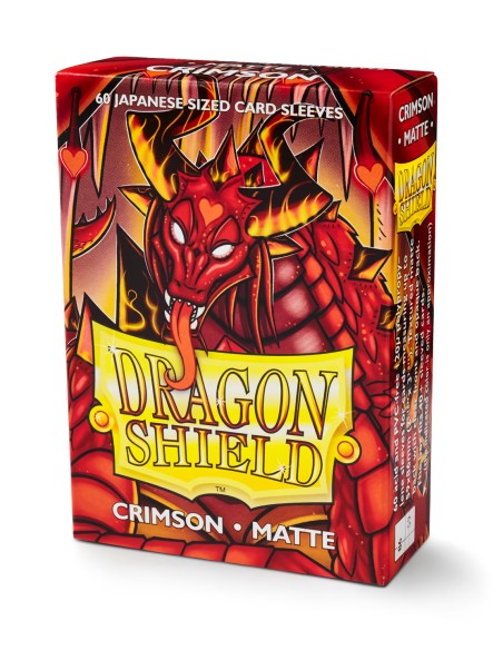 Dragon Shield Matte Small Sleeves - Crimson