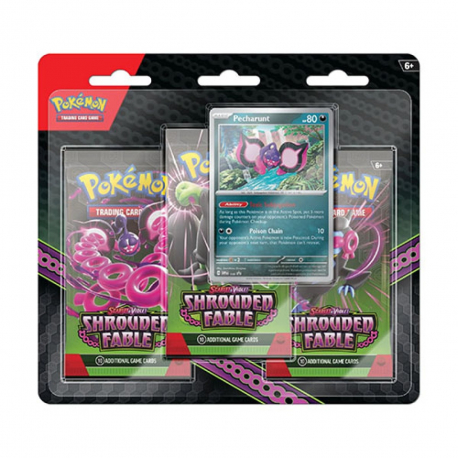 PKM Scarlet&Violet 6.5 Shrouded Fable 3-Booster Blister