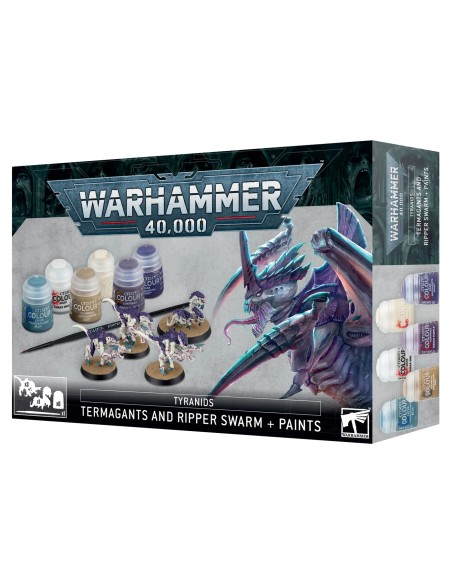 Tyranids Termagants and Ripper Swarm + Paint Set