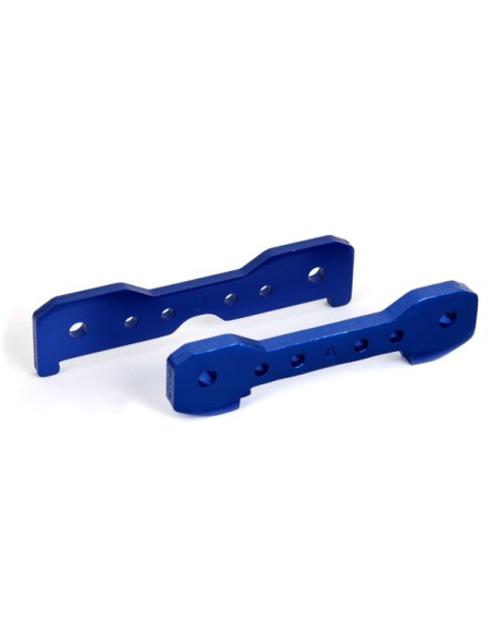 Tie bars, front, 6061-T6 aluminum (blue-anodized)