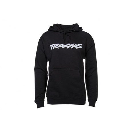 TRAXXAS Hoodie Black - Logo White  XXL